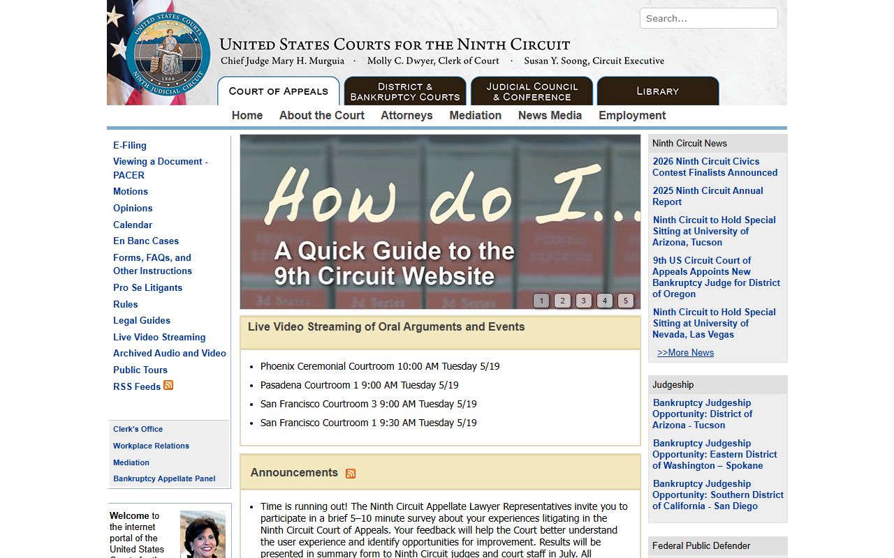 Ninth Circuit Court of Appeals federal appellate context for Santa Clara County